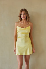 Logan Cowl Neck Mini Dress