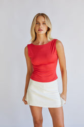 Sana Open Back Tank Top