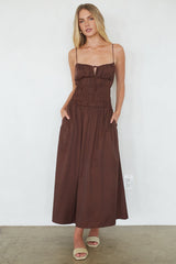 Roxana Smocked Midi Dress